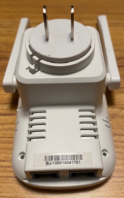 A small, wifi router that plugs directly into the wall